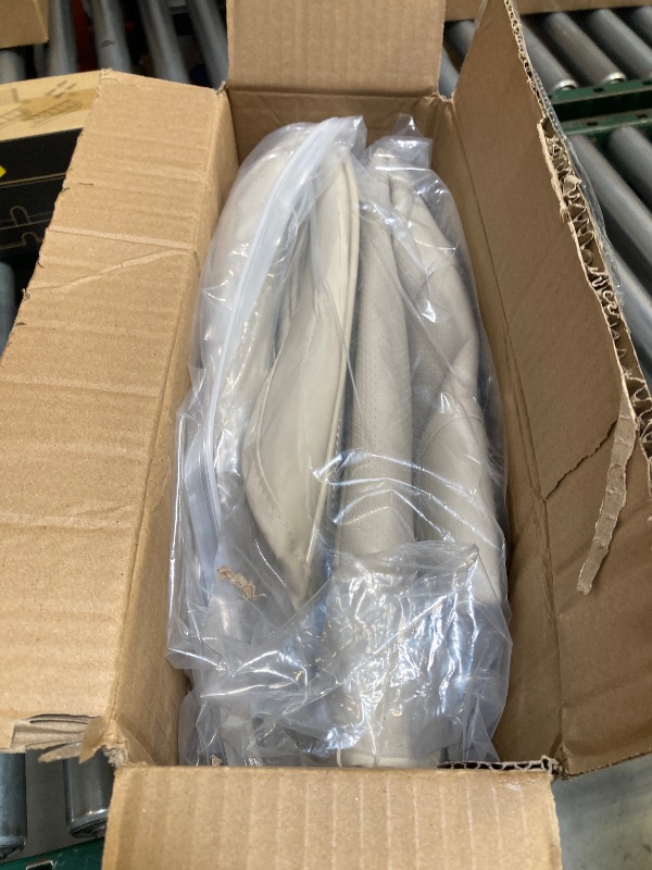 Photo 1 of 2 Pack Leather Front Car Seat Cover Bottom Only, Anti-slip Padded Seat Cushion, Full Wrap Seat Protector with Storage Function Universal Fit for Most Cars, SUV, Pick-up Trucks (Light Beige)