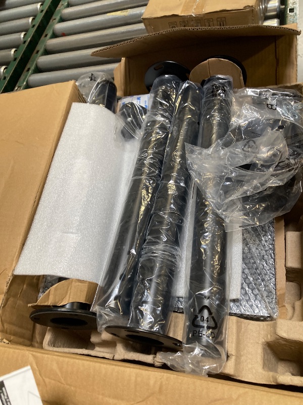 Photo 1 of MOUNTUP Universal Speaker Stands Pair for Surround Sound, 31" Height Floor Speaker Stands for Klipsch, Polk, Yamaha Other Large Satellite, Bookshelf Speakers, Up to 22LBS Cable Concealing Black MU9132