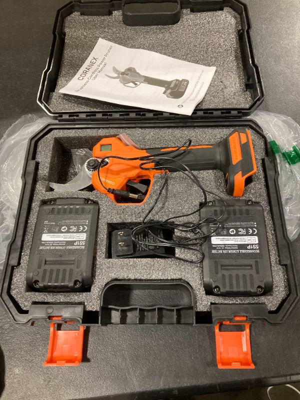 Photo 1 of * PLEASE SEE NOTE * CORANEX 2.05'' / 56 mm Cordless Electric Pruning Shears | Longer Runtime | Brushless Motor | Anti-Slip Handle | Safety Switch | Ideal for Garden, Orchard & Tree Trimming