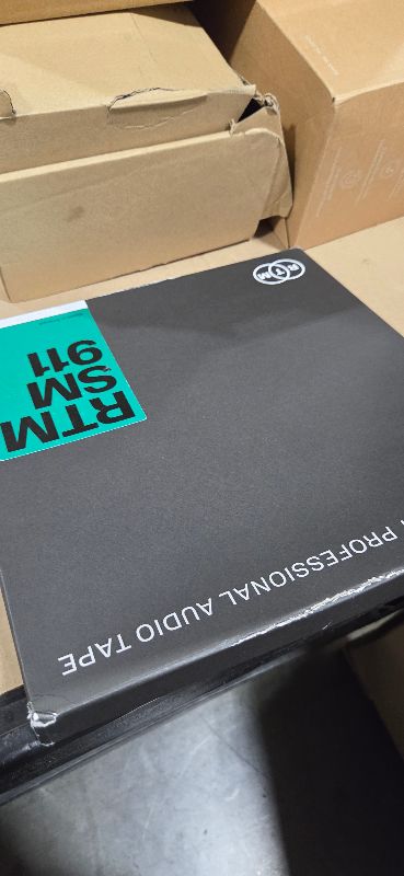 Photo 1 of RTM Studio Master Recording SM 911 ¼ inch - Reel to Reel Magnetic Tape for Audio Recording - 2500 ft Trident Plastic Reel - 10.5 inch Diameter