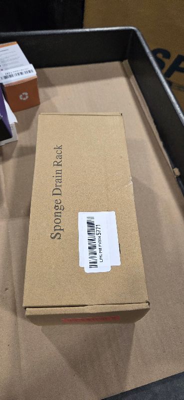 Photo 1 of Cisily Sponge Holder for Kitchen Sink, Sink Caddy Organizer with High Brush Holder, Kitchen Countertop Organizers and Storage Essentials, Rustproof 304 Stainless Steel (Black, 9.25?)