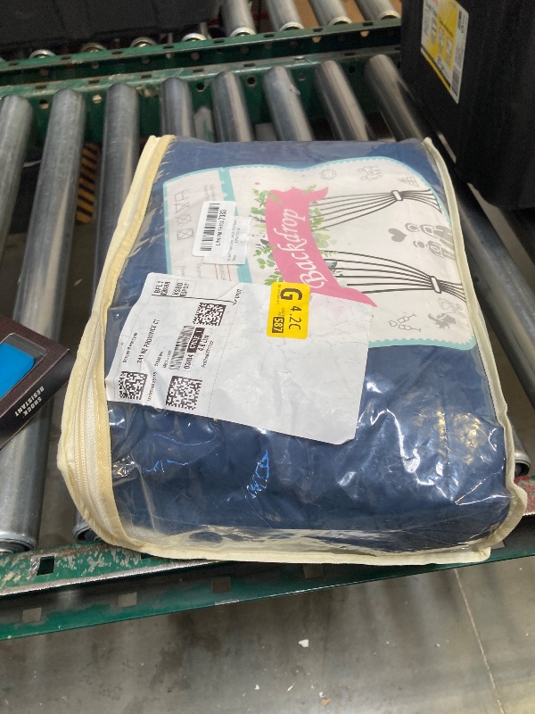 Photo 1 of 24x10FT Navy Blue Backdrop Curtains for Wedding Parties, Wrinkle Free Polyester Photography Backdrop Drapes for Graduation Baby Shower Birthday Stage Background Stand Decorations 4x10ft,6 Panels