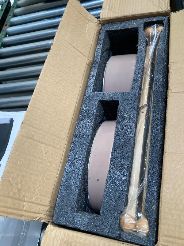 Photo 1 of Havniva Ceramic Raised Slow Feeder Dog Bowl Set, Elevated 7.3inch Bowl and 8.2inch Puzzle Slow Dish with Wooden Stand for Medium and Large Dog, Anti-Gulping (2X Brown Coffee+ Stand)