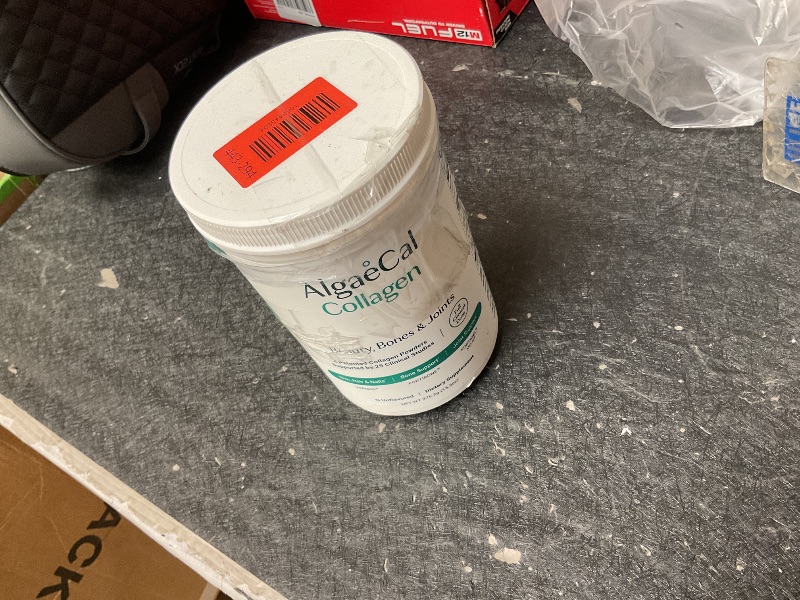 Photo 1 of ALGAECAL Collagen: 4 Clinically-Supported Peptides VERISOL®, FORTIGEL®, UC-II®, FORTIBONE®, Anti-Aging Hydrolyzed Collagen Powder, 30 Servings, Made in USA