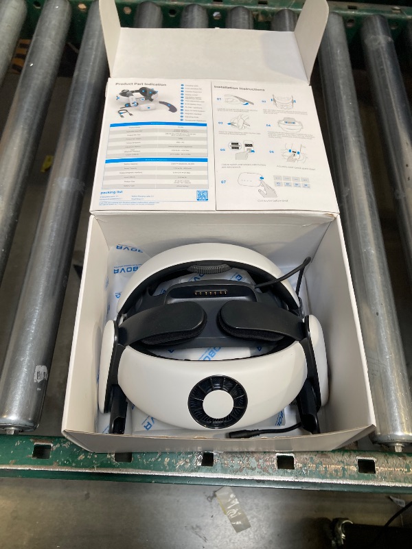 View 2 of BOBOVR S3 Pro Battery Strap Accessories,Head Air Cooling System and 10000mah Hot-swappable Battery Pack,Compatible with Meta Quest 3/Quest 3S