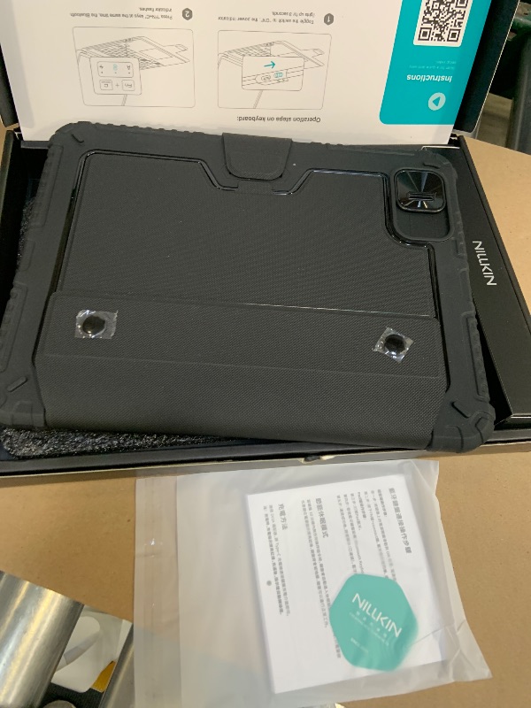 Photo 1 of Nillkin iPad A16 (11th Gen) / 10th Gen Case with Detachable Keyboard, Magic Trackpad, 7-Color Backlit, Portrait/Landscape Modes, Rugged Keyboard Case for iPad 11th / 10th Generation (2025/2022), Black