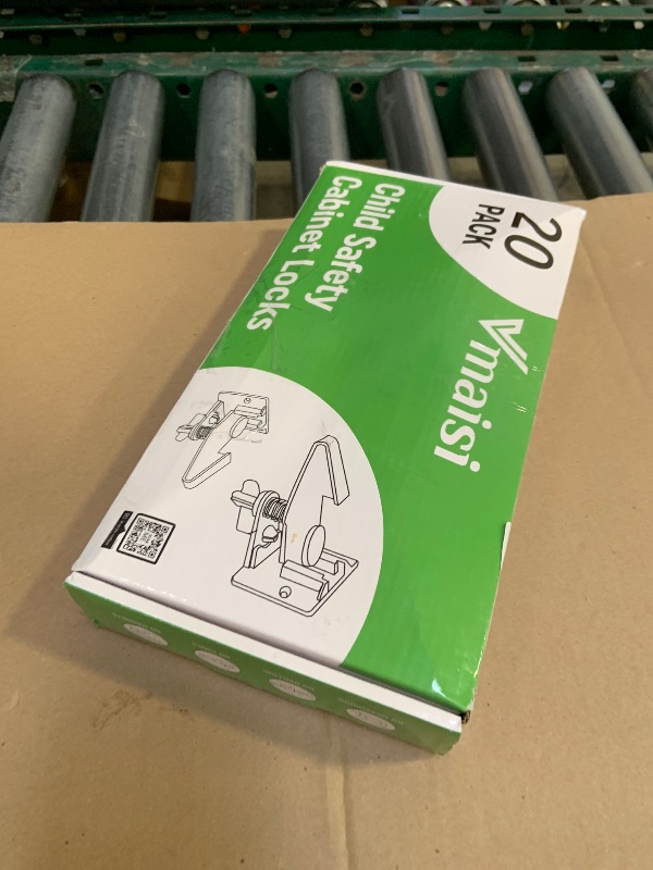 Photo 1 of Vmaisi 20 Pack Cabinet Locks Child Safety Latches - Baby Proofing Cabinets Drawers Lock - Upgraded Stronger Adhesive Easy Installation - No Drilling