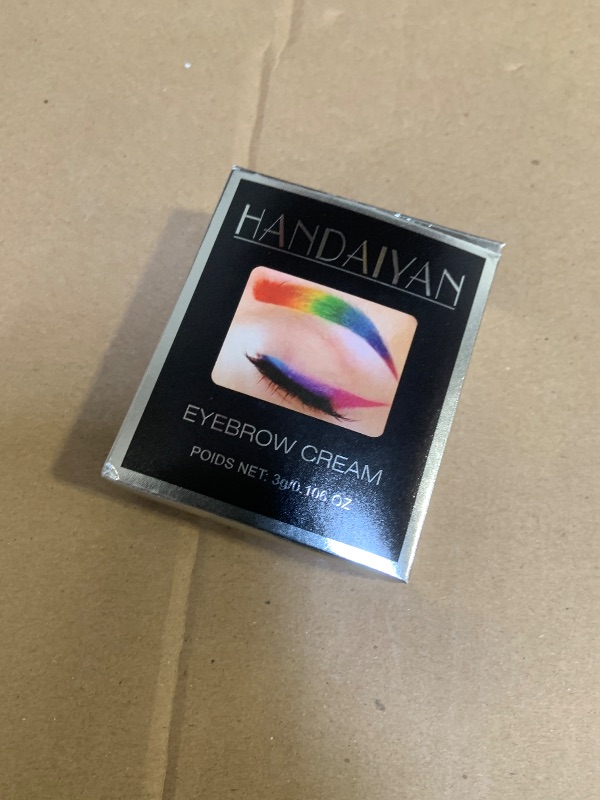 Photo 1 of Eyebrow Pomade Cream,Brow Pomade Gel Naturally Long Lasting Waterproof,Delicate and Smooth Eye Brow Makeup Cosmetics with Eyebrow Brush - White