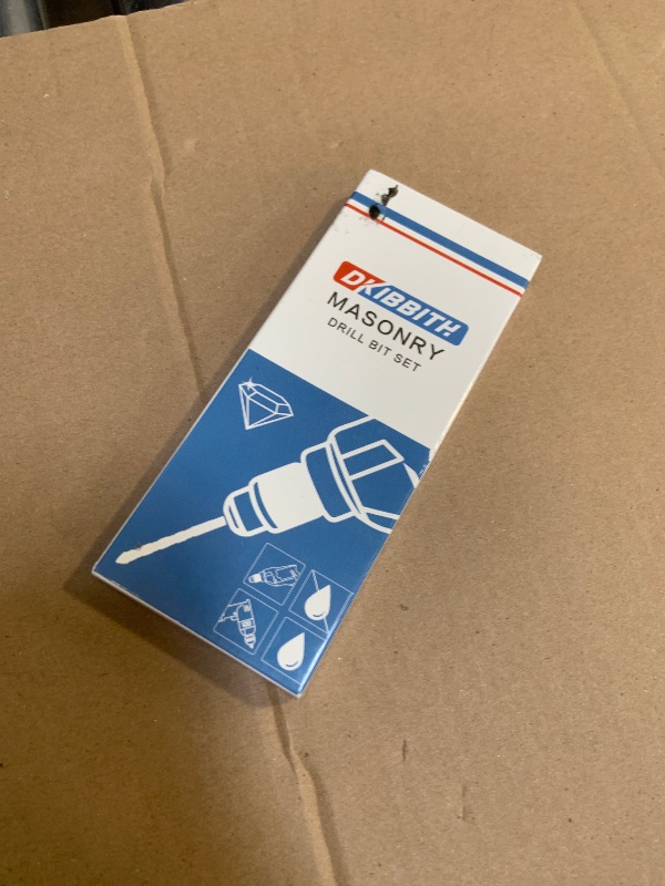 Photo 1 of 5 Pcs Masonry Concrete Drill Bit Set for Tile Brick Glass Plastic Wood, Tungsten Carbide Tip, Hex Shank, Work with Ceramic Porcelain Tile Wall Mirror Paver 3/16" 1/4" 5/16" 3/8" 1/2" Drill Bit Set