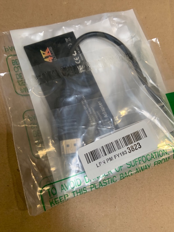 Photo 1 of AISKUY Display Port to HDMI Adapter, 4k Displayport (DP) Male to HDMI Female Converter Compatible for Desktop, Computer, Lenovo, Dell, HP, Surface, iMac