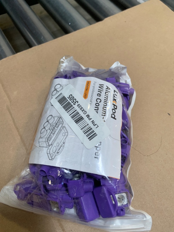 Photo 1 of 2-Port Aluminum-to-Copper Wire Connectors, 50 Pack Screw Terminal Electrical Wire Connectors, Pre-Filled with Oxide Inhibitor for Solid & Stranded Wires, Residential & Industrial Wiring