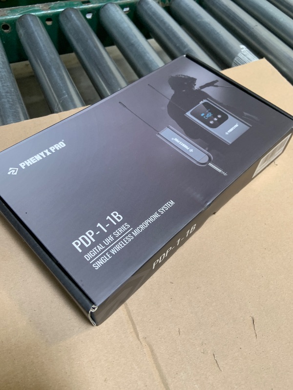 Photo 1 of Phenyx Pro Single Digital Wireless Microphone System, w/Mini Receiver, Bodypack Transmitter,15 Channels in 900MHz UHF Band, Headset/Lapel Microphone for Karaoke, Singer, Church, Wedding (PDP-1-1B)