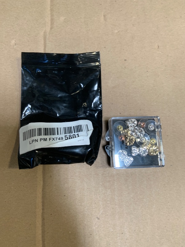 Photo 1 of Anchora Original Magic Earring Backs for Droopy Ears | Earrings Lifters for Heavy Earring | Earlobe Secure Clear Miracle | Fits Standard 20G / 0.8mm Posts ONLY (2 Silver 1 Gold)