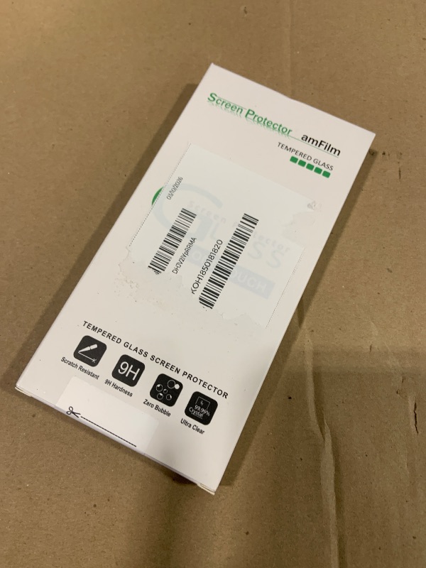 Photo 1 of amFilm OneTouch 2+2 Pack Compatible with iPhone 15 Pro Screen Protector 6.1" Tempered Glass with Camera Lens Protector Accessories, Premium Easiest Installation Kit 9H HD, Case Friendly