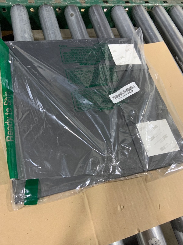 Photo 1 of Purple Q Crafts Black Ribbed Hard Gift Box With Magnetic Closure Lid 14" x 9" x 4" Rectangle Favor Boxes With Classy Black Finish (1 Box)