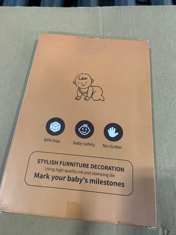 Photo 1 of 2pc Large Baby Hand and Footprint Kit – Inkless Clean Touch Ink Pad for Keepsake Footprints, Paw Prints, Mess-Free Ink Pad for Newborns and Pets with 8 White Cards (Jet Black.L)