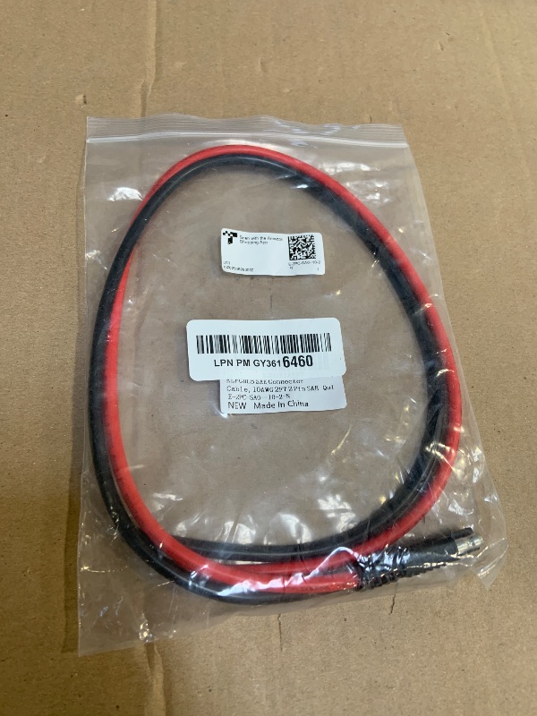 Photo 1 of ELFCULB SAE Connector Cable,10AWG 2FT 2 Pin SAE Quick Connector Disconnect Plug for Solar Panel Car Motorcycle(2 Pack)