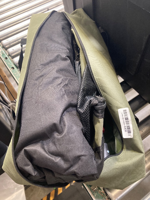 Photo 1 of Deekuiwi 30-Inch Collapsible Travel Dog Crate, Portable 4-Door Soft Kennel for Medium to Large Dogs, Chew-Proof Mesh Windows, Indoor/Outdoor Use, Foldable, with Storage Bag (Green)