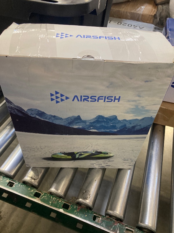 Photo 1 of AirsFish 49-Inch 2-Person Snow Tube Inflatable (450 lbs Capacity) - Heavy Duty 0.75mm Freeze-Resistant PVC with Reinforced Tow Leash & Deep Cushioned Seat - Winter Outdoor Sled