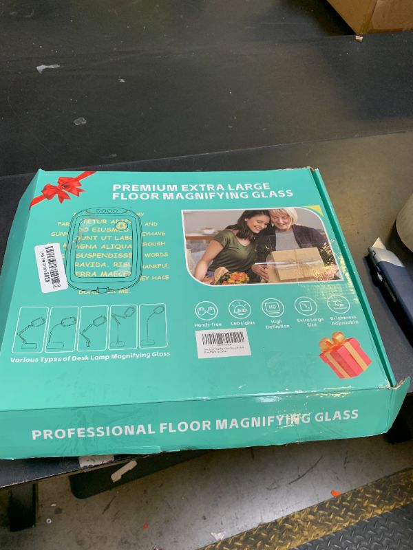 Photo 1 of 30X 10X Extra Large Floor Magnifying Glass with Light and Stand,60 LED Flexible Gooseneck Floor Magnifying Lamp with 5 Color Modes, 2-in-1 Lighted Magnifiers for Close Work, Sewing,Crafts, Painting