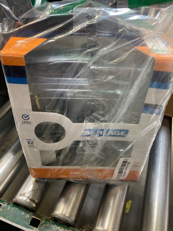 Photo 1 of Schlage FB50N V LAT 619 Single Cylinder Deadbolt and Keyed Entry Latitude Lever, Satin Nickel