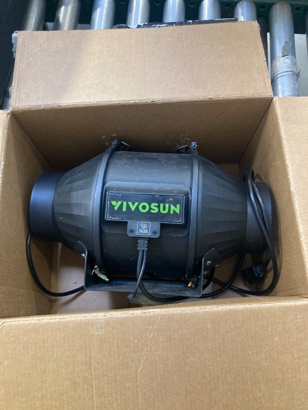 Photo 1 of VIVOSUN G4 4" Inline Duct Fan & 3 Cycle Modes E12 Speed Controller, AeroZesh Grow Tent Kit Ventilation Fan with 195 CFM EC Motor, Programmable Exhaust Fan for Heating Cooling Booster, Hydroponics