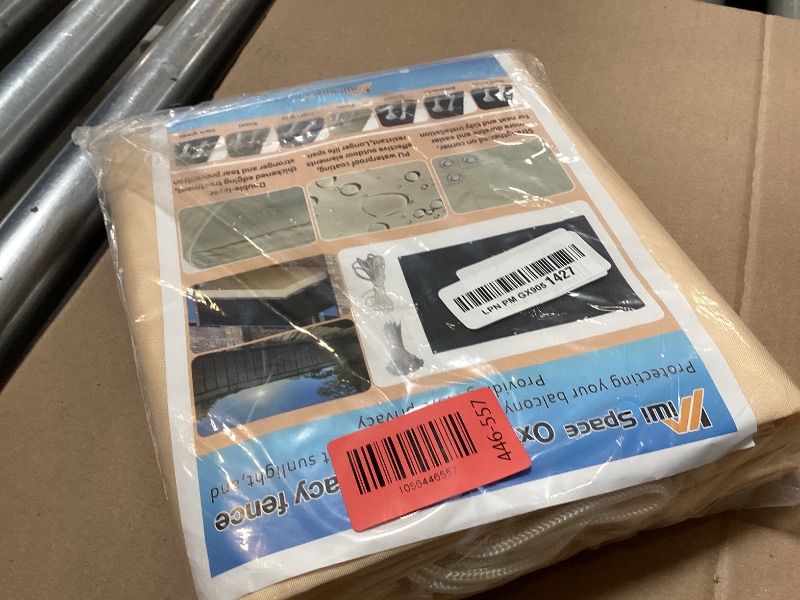 Photo 1 of 3ft x 10ft Aiwi Space 100% Solid Non-See-Through Privacy Fence Screen, 3ft Garden Privacy Fence, Balcony Privacy Fence, Beige