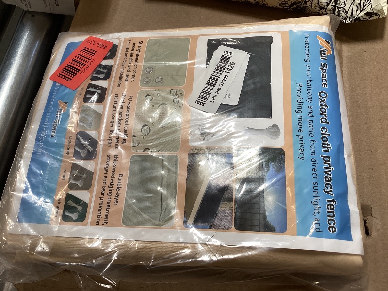 Photo 1 of 3ft x 10ft Aiwi Space 100% Solid Non-See-Through Privacy Fence Screen, 3ft Garden Privacy Fence, Balcony Privacy Fence, Beige