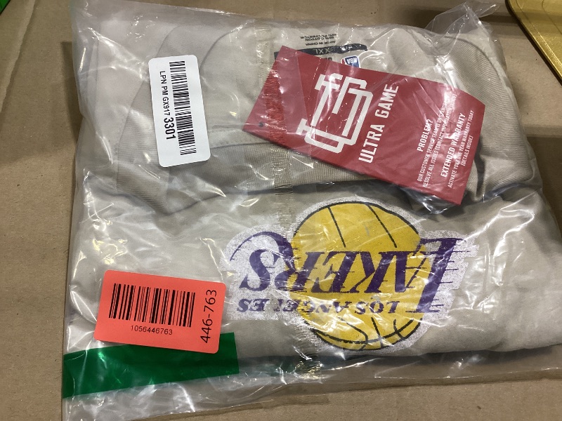 Photo 1 of Ultra Game Women's NBA Super Soft Crop Top Pullover Sweatshirt, Los Angeles Lakers, Sand, XX-Large