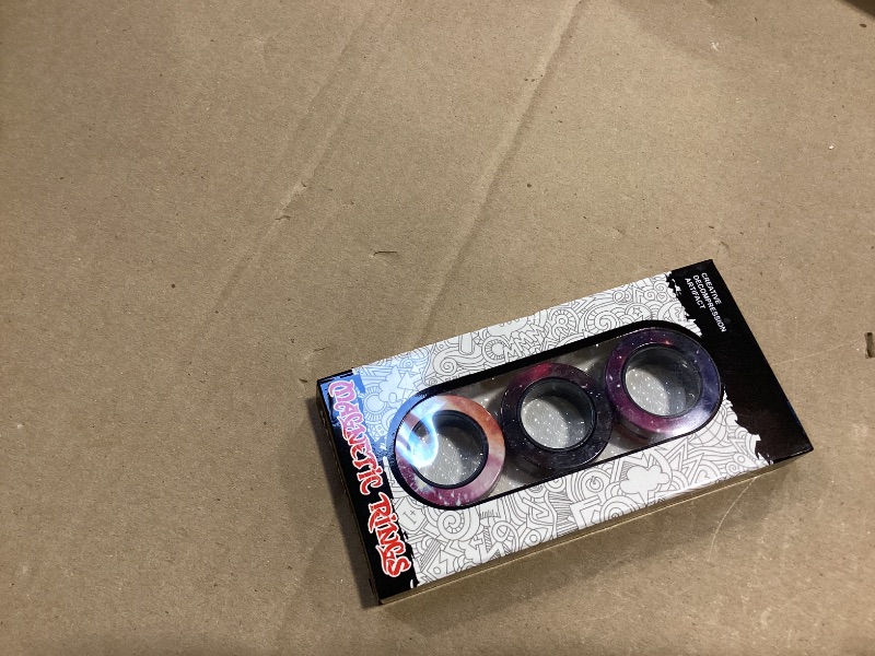 Photo 1 of 3 pcs Magnetic Rings Fidget Toys Spinner Set  