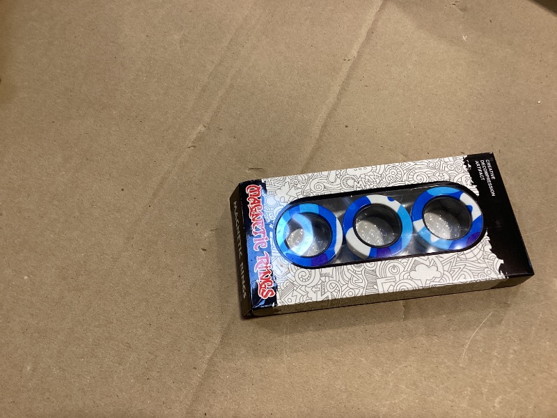 Photo 1 of 3 pcs Magnetic Rings Fidget Toys Spinner Set  