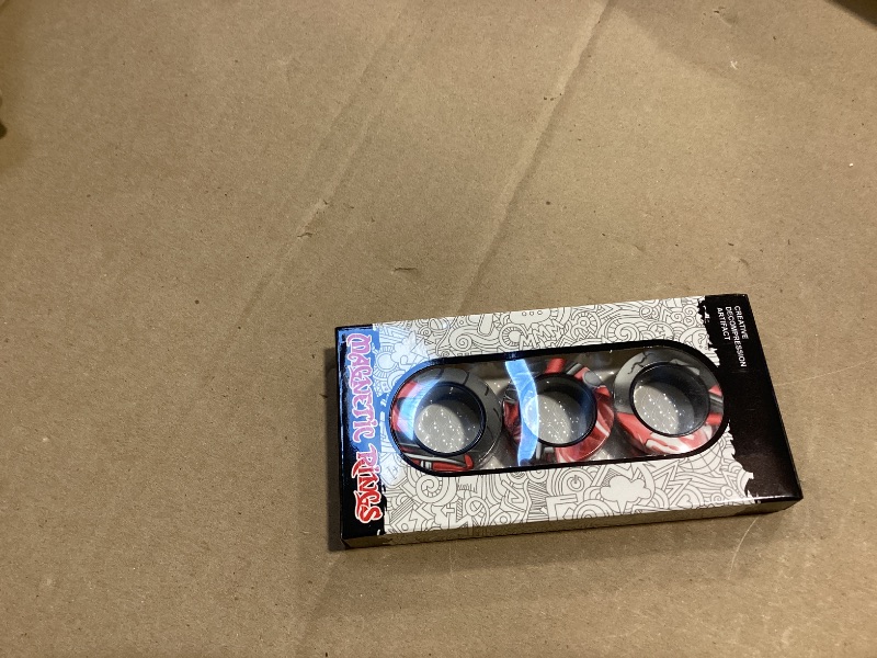 Photo 1 of 3 pcs Magnetic Rings Fidget Toys Spinner Set  