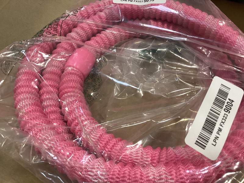 Photo 1 of yespikko Weighted Soft Spring Hula Hoop for Adults, 3.3 lbs Foldable for Home and Travel, Portable Slimming Fitness Hoop for Weight Loss, Waist-Friendly Design, Upgraded Closed Silent Version (Pink)