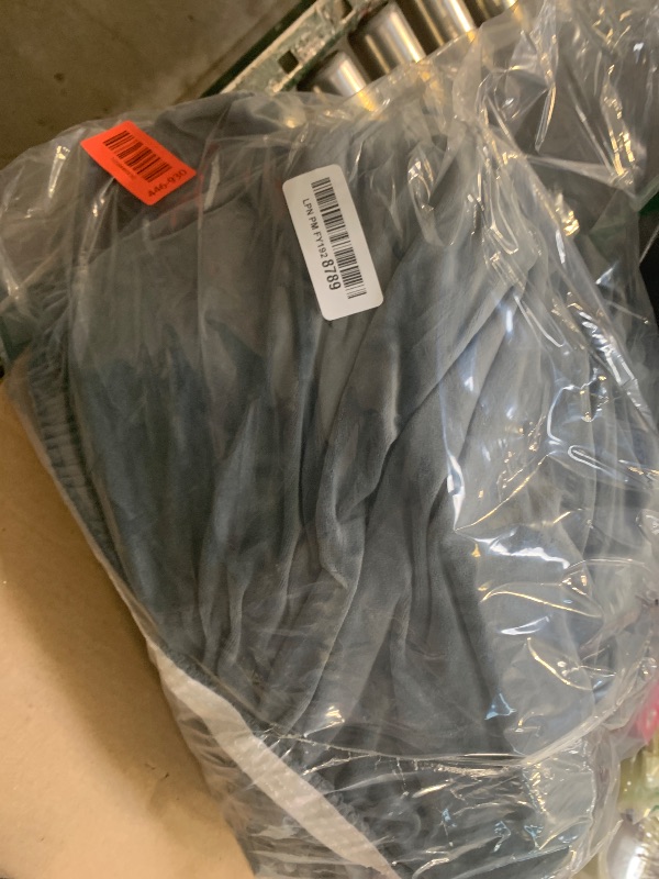 Photo 1 of H.VERSAILTEX Modern Velvet Plush 4 Piece High Stretch Sofa Slipcover Sofa Cover Furniture Protector Form Fit Luxury Thick Velvet Sofa Cover for 3 Cushion Couch Width Up to 90 Inch (Sofa,Stone Blue)