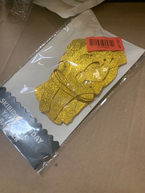 Photo 1 of Pre-Strung Skibidi Birthday Ya Rizzler - Funny Birthday Decorations for Teen Boys and Girls - Party Supplies and Gifts