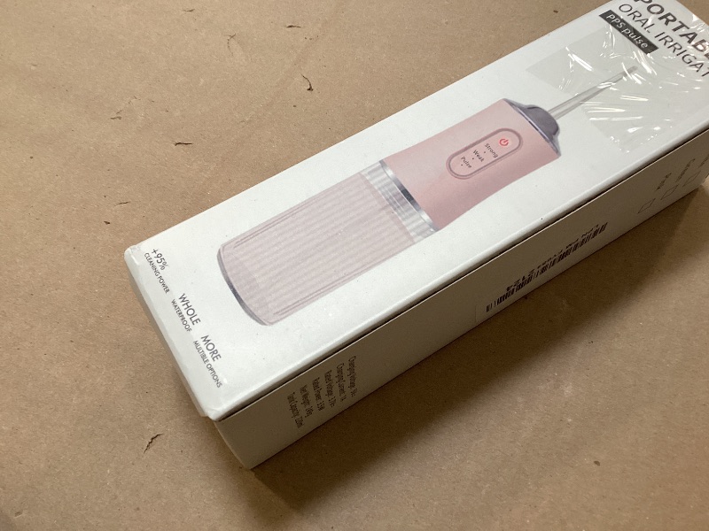 Photo 1 of Electric Water Flosser Cordless for Teeth 3 Modes 4 Jet Tips Cleaning and Flossing Water Dental Portable Floss Irrigator Oral Water Flossed Rechargeable Tonsil Stone Travel Adults Birthday Gift