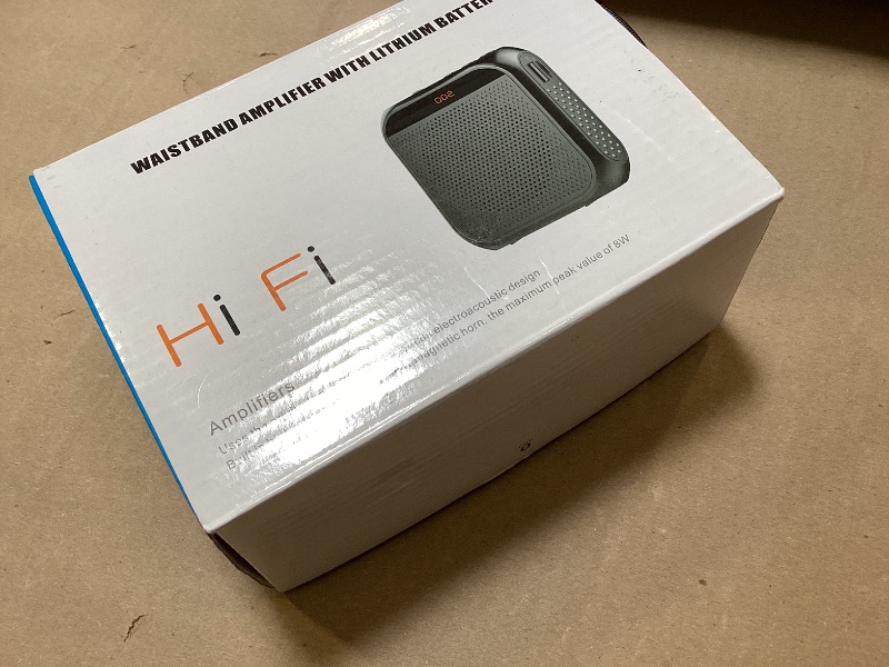 Photo 1 of Portable Voice Amplifier for Teachers, 2200mAh Rechargeable Personal Amplifier Mic PA System Headset Microphone with Speaker for Teachers, Training, Meeting, Tour Guide, Yoga, Classroom (Black)