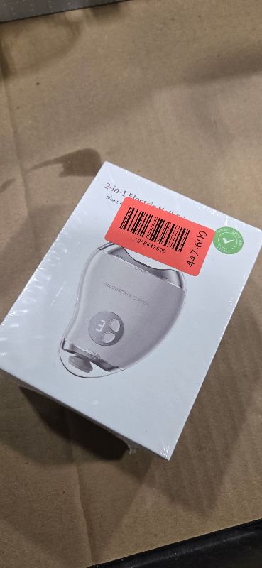 Photo 1 of 3-in-1 Electric Nail Clipper for Baby & Adults, USB Rechargeable Trimmer with LED Light, Polisher and Storage Container, Adjustable Speeds Nail Clipper for Kids, Seniors & Caregivers (Safe & Quiet)