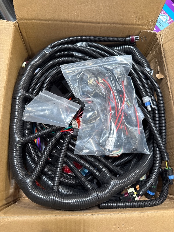 Photo 1 of 5.3 Wiring Harness ls Engine Wiring Harness Compatible with 1999-2006 DBC LS1 4.8 5.3 6.0 Vortec Drive by Cable 4L60E, with Wiring Guide Manual