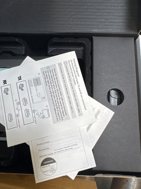 Photo 1 of TONGTION Wireless HDMI Transmitter and Receiver, Wireless HDMI Extender with Loop Out, 500m(1640ft) 5.8GHz 1080P for Streaming from DSLR,Laptop,Netflix,YouTube to TV/Projector