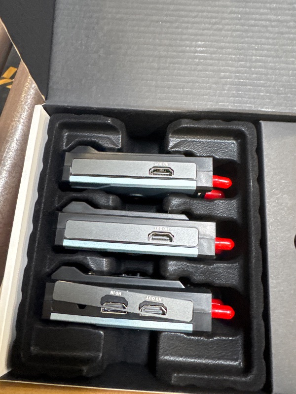 Photo 1 of TONGTION Wireless HDMI Transmitter and Receiver, Wireless HDMI Extender with Loop Out, 500m(1640ft) 5.8GHz 1080P for Streaming from DSLR,Laptop,Netflix,YouTube to TV/Projector