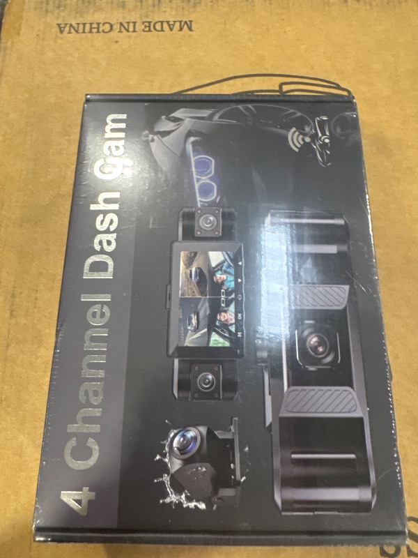 Photo 1 of 4 Channel 2.5K Dash Cam Front Rear Left Right, 170° Wide Angle Car Dash Camera with 5GHz WiFi & App Control, G-Sensor, Super Night Vision, 24H Parking Monitor, Loop Recording, 64GB SD Card Included