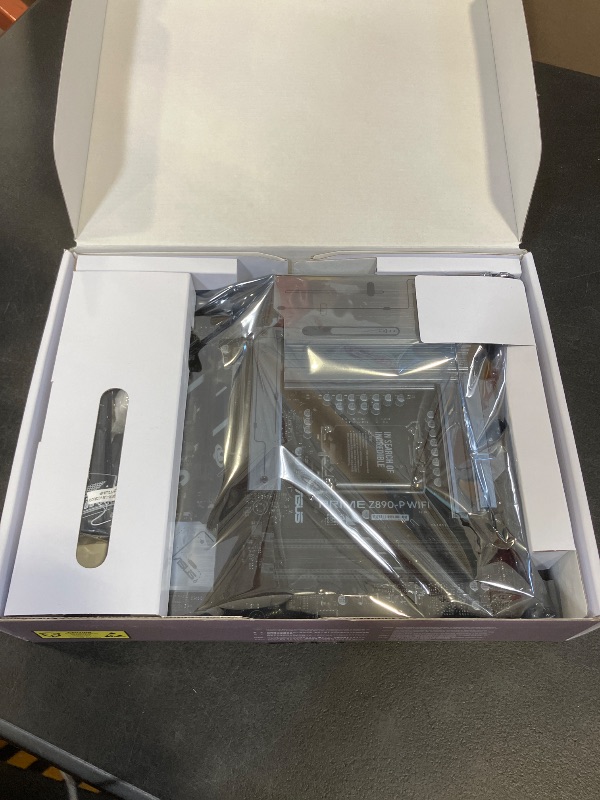 Photo 1 of ASUS PRIME Z890-P WIFI Z890 LGA 1851 ATX motherboard, Intel® Core™ Ultra Series 2 Ready, Advanced AI PC-ready, 14+1+1+2 power stage, DDR5, PCIe® 5.0, Thunderbolt™ 4 USB Type-C®, 4x M.2, Wi-Fi 7, 2.5Gb