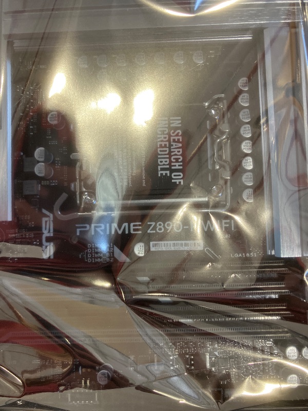 Photo 1 of ASUS PRIME Z890-P WIFI Z890 LGA 1851 ATX motherboard, Intel® Core™ Ultra Series 2 Ready, Advanced AI PC-ready, 14+1+1+2 power stage, DDR5, PCIe® 5.0, Thunderbolt™ 4 USB Type-C®, 4x M.2, Wi-Fi 7, 2.5Gb