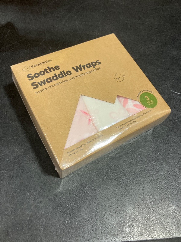 Photo 1 of 3-Pack Organic Baby Swaddle Sleep Sacks - Swaddles for Newborns, Infant 0-3 Months, Baby Girls, Boys, Soft & Snug Newborn Sleep Sack, Nursery Swaddling Blankets (Blossom, XS)