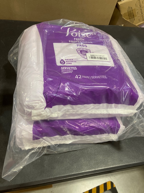 Photo 1 of 2 pack poise maximum long pads 42