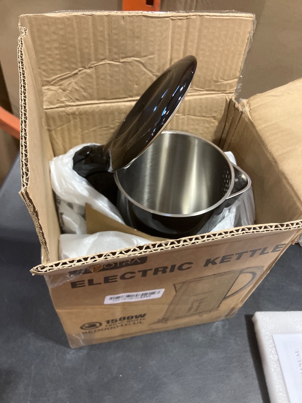 Photo 1 of 1.7L Electric Kettle, Stainless Steel Interior, 1500 Watt, Fast Boiling Water Boiler, LED Display, Temperature Control, Keep Warm, Auto Shut-Off, Boil-Dry Protection, Double Wall