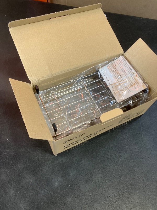 Photo 1 of HapiRm Sink Caddy Sponge Holder - Self-draining Kitchen Sink Organizer with Smiley Face and Brush Holder, Stainless Steel Kitchen Sponge Caddy for Countertop - Silver