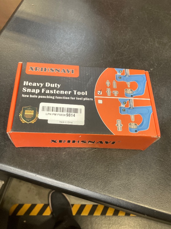 Photo 1 of 514 Pieces Snap Fasteners Kit, Stainless Steel Leather Snap Fasteners Kit, 5/8inche Sewing Snaps with Snap Pliers, Button Snap Press Studs, 5 Color Leather Snaps for Clothes, Jackets, Bracelets, Bags sealed