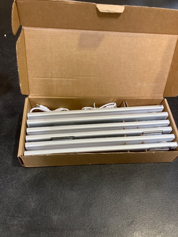 Photo 1 of 6 Pack Under Cabinet Lights Wireless, 40 LED Motion Sensor Light Indoor Rechargeable Magnetic Closet Lights Battery Operated, Under Counter Lights for Kitchen, Wardrobe, Hallway, Stairs